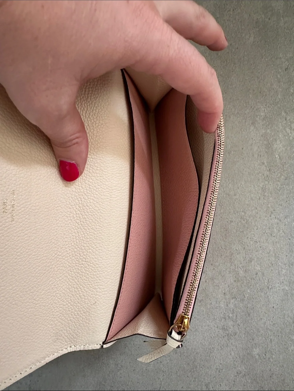 Louis Vuitton AUTH Monogram Empreinte Emilie Rose Poudre Wallet with CoA